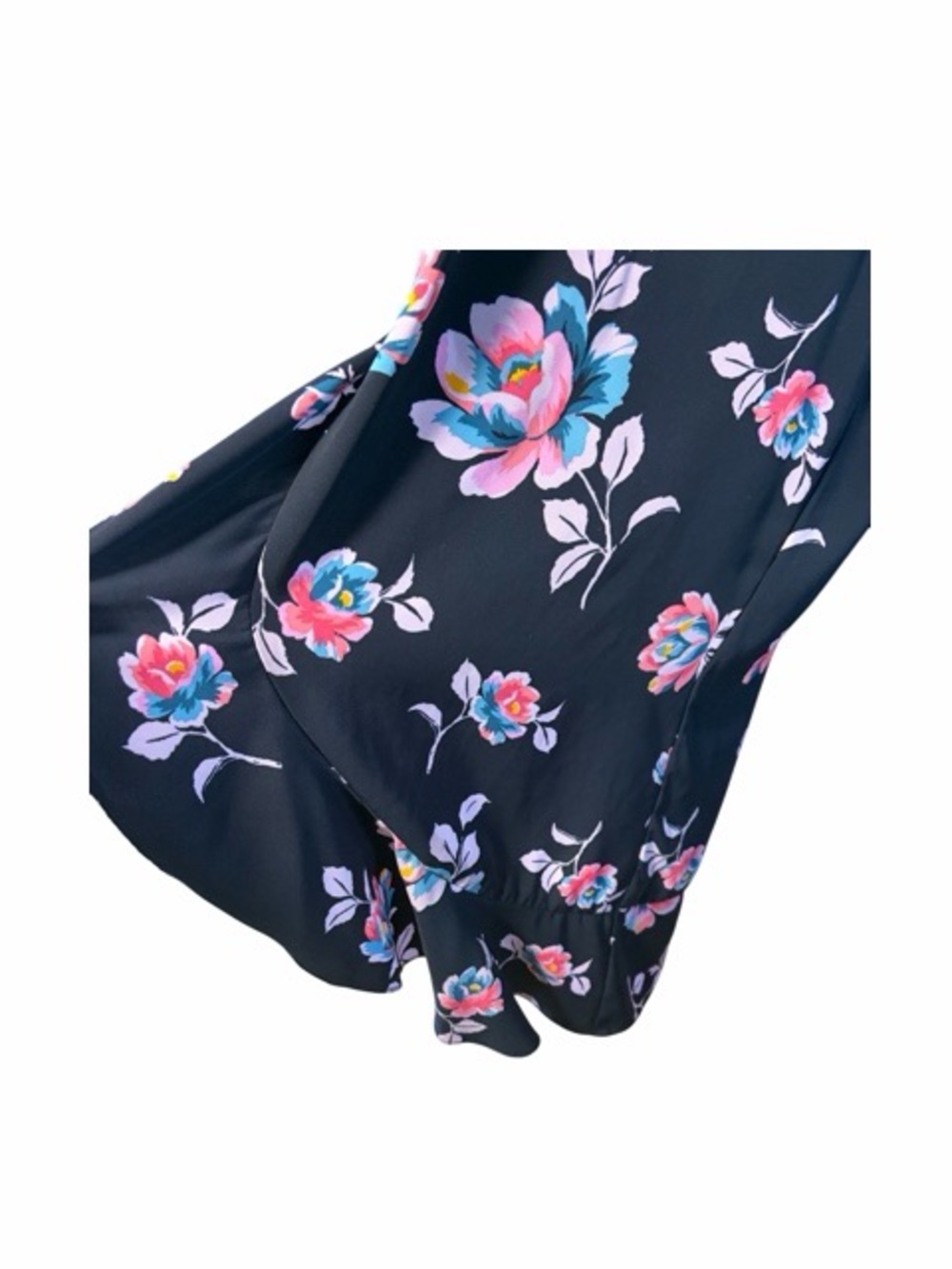 Floral Slit Leg Ruffle Wide Leg Palazzo Pants - Picture 4 of 7